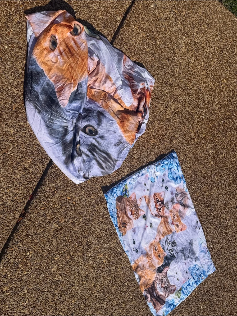 🐈Cat Print fitted sheet & pillow case - Kitty Design - kittens & cats 🐈